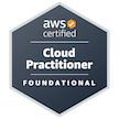 AWS Certified Cloud Practitioner badge