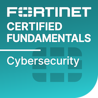 Fortinet Certified Fundamentals in Cybersecurity badge